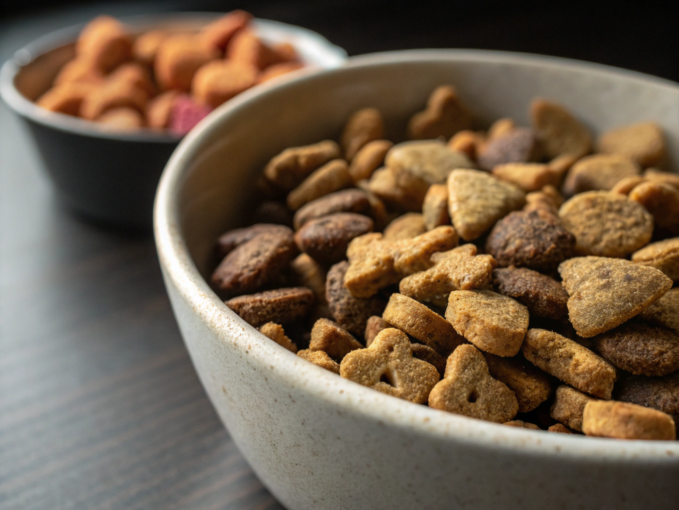 Nahrhafte Hundefutterschale
